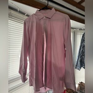 JF J.Ferrar Light Pink Dress Shirt